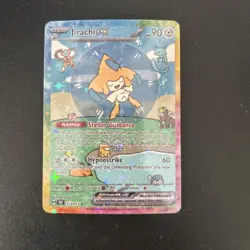 Pokemon Bubble Jirachi Special Doujin Art Starry Holo Card - Image 1