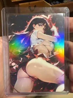 Sailor Mars Glow In The Dark Waifu Card - Image 1