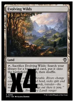 MTG l Evolving Wilds (x4 Playset) | (NM) Commander: Thunder Junction - Image 1