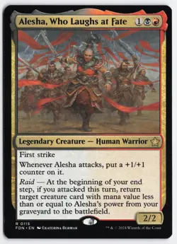 Alesha, Who Laughs at Fate 115 Rare Foundations Magic: The Gathering Near Mint - Image 1
