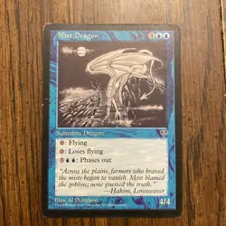 Magic the Gathering MTG Mist Dragon Mirage LP - Image 1