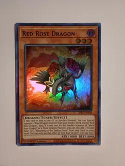 Yugioh: Red Rose Dragon (Purple) - LDS2-EN108 Ultra Rare 1st Edition NM - Image 1