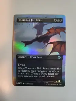 MTG Voracious Fell Beast LotR Tales of Middle-earth 0422 Foil Scene Uncommon - Image 1