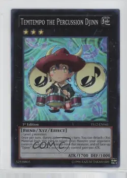 Temtempo the Percussion Djinn 1st Ed. YuGiOh Starter Deck 12: XYZ Symphony READ - Image 1