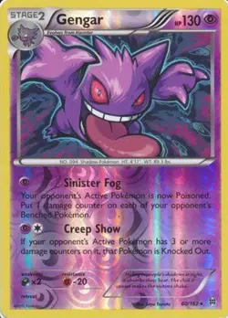 Pokemon TCG Gengar #60/162 BREAKthrough Reverse Holo - NM - Image 1