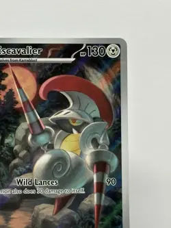 Pokemon TCG Escavalier Holo Illustration Rare SV: Black Bolt 138/086 - Image 5