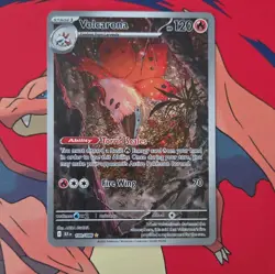 2025 Pokemon Black Bolt Volcarona Illustration Rare #100/086 - Image 1