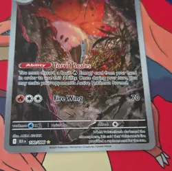 2025 Pokemon Black Bolt Volcarona Illustration Rare #100/086 - Image 2