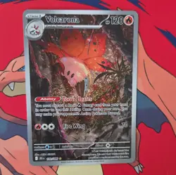 2025 Pokemon Black Bolt Volcarona Illustration Rare #100/086 - Image 3