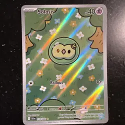 Pokemon Solosis 118/086 Sv: Black Bolt Holo Ilustration Rare NM - Image 1