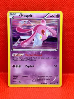 Pokemon Tcg Mesprit 37/101 Holo Rare Plasma Blast - Image 1