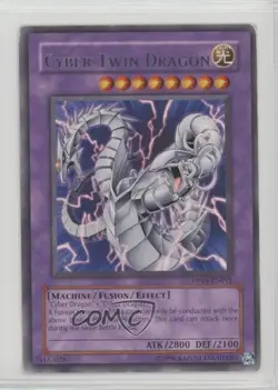 Cyber Twin Dragon Unlimited YuGiOh Zane Truesdale Duelist Pack #DP04-EN011 READ - Image 1