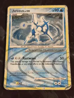 Arceus (AR4) AR4 Holo Holo Rare Arceus Pokemon Holo Heavily Played - Image 1