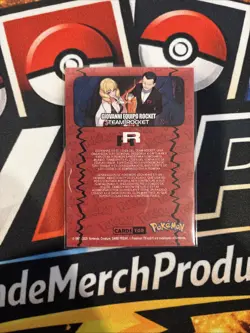 Rare Full Art Pokemon Team Rocket Persian And Giovanni #90 Low Pop GameFreak - Image 2