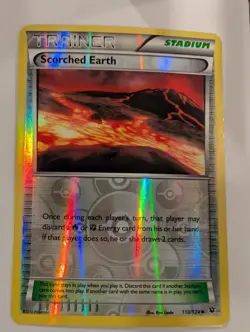 Scorched Earth 110/124 - XY Fates Collide Pokemon Reverse Holo Foil Nice! - Image 1