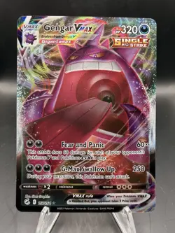 Pokemon TCG Gengar VMAX Fusion Strike 157/264 Holo Ultra Rare - Image 1