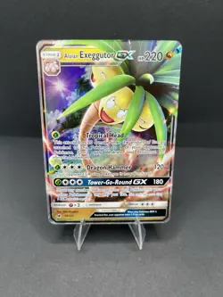 Alolan Exeggutor GX ULTRA RARE 74/111 Pokemon Sun Moon Crimson Invasion Holo NM - Image 3