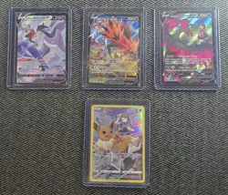 Pokemon Trainer Gallery 3 Birds Galarian Moltres Zapdos Articuno and Eevee NM - Image 1