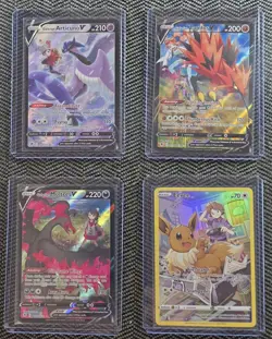 Pokemon Trainer Gallery 3 Birds Galarian Moltres Zapdos Articuno and Eevee NM - Image 3