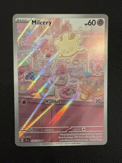 Pokemon TCG Stellar Crown Milcery Illustration Rare Card 152/142 - Image 1