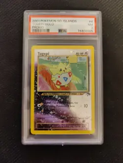 2001 POKEMON SOUTHERN ISLANDS PROMO #4 TOGEPI-HOLO PSA 7 - Image 1