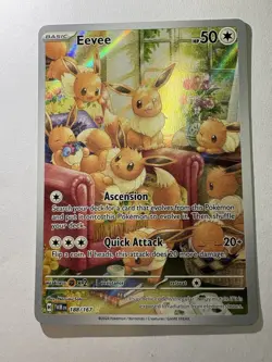Pokemon TCG Eevee 188/167 Sv06 Twilight Masquerade Illustration Rare Holo - Image 1