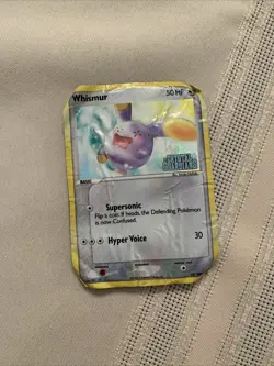 Whismur 69/100 Reverse Holo Stamped Damaged - EX Crystal Guardians Pokemon Card - Image 1