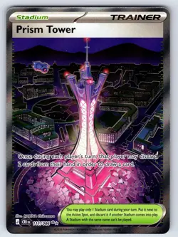 Prism Tower 111/086 Ultra Rare Chaos Rising Pokemon Holo Near Mint - Image 1