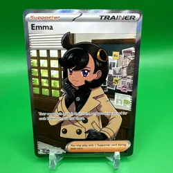Emma 107/086 Me04: Chaos Rising Holo Ultra Rare Pokemon Trainer Near Mint - Image 1