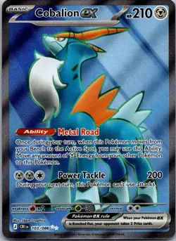 Cobalion ex 103/086 Ultra Rare Chaos Rising Pokemon Holo Near Mint - Image 1