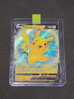 Pokemon Sword & Shield "Pikachu V" SWSH198 / Black Star Promo / Near Mint - Image 3