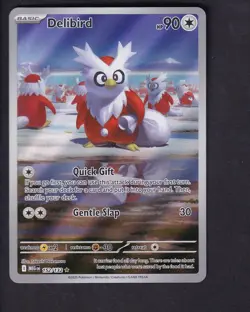 Delibird 152/132 Illustration Rare Mega Evolution Pokemon Near Mint - Image 1