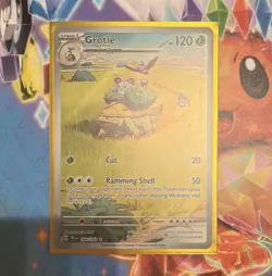 Pokemon TCG Grotle 164/162 SV05 Temporal Forces Illustration Rare Holo 120 HP - Image 1