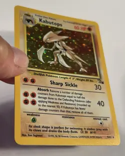 Pokemon Kabutops 9/62 Fossil Holo LP - Image 3