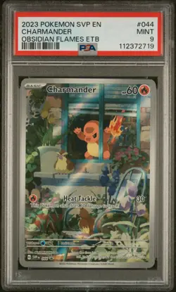 2023 Pokemon SVP EN-SV Black Star Promo Charmander Obsidian Flames PSA 9 #044 - Image 1
