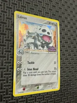 Pokemon TCG Lairon Holo Uncommon Stamped EX Holon Phantoms 45/110 MP - Image 2