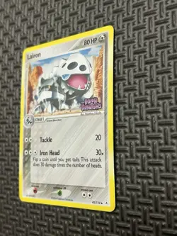 Pokemon TCG Lairon Holo Uncommon Stamped EX Holon Phantoms 45/110 MP - Image 3