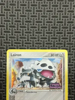 Pokemon TCG Lairon Holo Uncommon Stamped EX Holon Phantoms 45/110 MP - Image 4