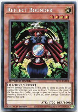 Reflect Bounder Secret Rare 1st Edition Streets of Battle City SBC1-ENE04 LP - Image 1