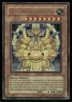 Exxod, Master of the Guard SD7-EN001 SD: Invincible Fort Yu-Gi-Oh 1st Edition NM - Image 1