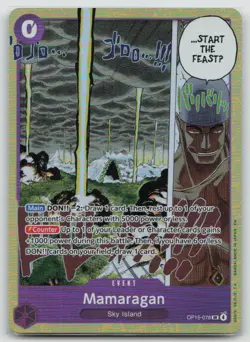 Mamaragan OP15-078 Super Rare Adventure on Kami's Island One Piece Foil NM - Image 1