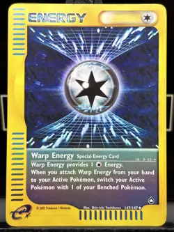 Pokemon Card - Warp Energy 147/147 Reverse Holo E-Series Aquapolis 2002 VLP - Image 3