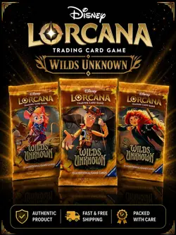 Disney Lorcana Wilds Unknown Sealed Booster Pack Fast Free Shipping - Image 1