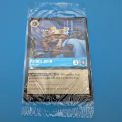 Disney Lorcana Prince John Gold Lover 1/P2 Sealed Foil Promo Card Villainous - Image 1