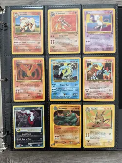 Old Pokemon Cards VINTAGE Rare Collection binder Holo WOTC 1999 Era Lot - Image 1