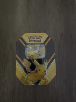 POKEMON V POWER TIN PIKACHU TRADING CARD GAME BRAND NEW SEALED - Image 1