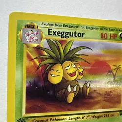 1st Edition Exeggutor 35/64 Jungle Set 1999 Pokemon Card QTY - Image 3