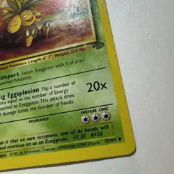 1st Edition Exeggutor 35/64 Jungle Set 1999 Pokemon Card QTY - Image 5