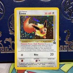 Eevee Promo 11 LP + Vintage Holo Pokemon Card Black Star Promo - Image 1