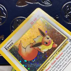 Eevee Promo 11 LP + Vintage Holo Pokemon Card Black Star Promo - Image 5